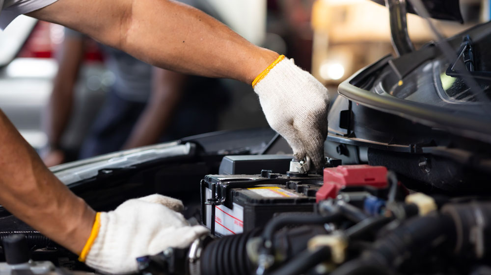 Car battery testing and replacement service at Wild Rides in Racine, WI